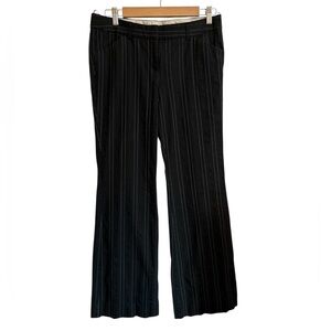 The Limited Black Pinstripe Flare Legged Pants
